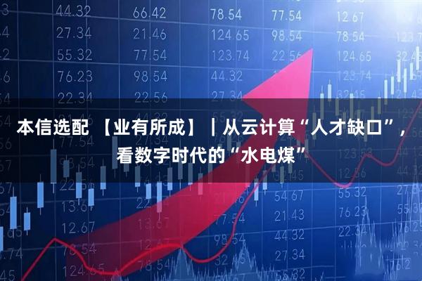 本信选配 【业有所成】｜从云计算“人才缺口”，看数字时代的“水电煤”