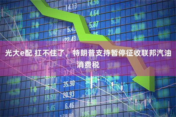 光大e配 扛不住了，特朗普支持暂停征收联邦汽油消费税